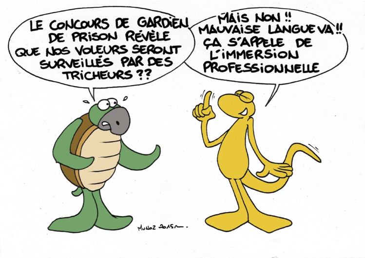 "Les gardiens de prison" par Munoz