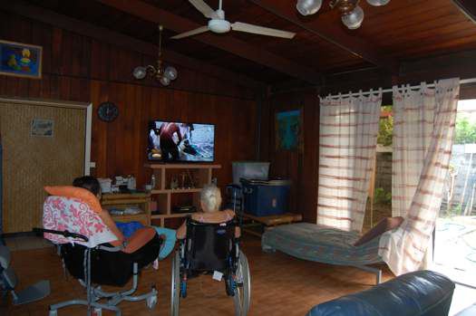 Pour devenir unité d'accueil, Heipua Rousselle a dû faire des aménagements dans ce fare.