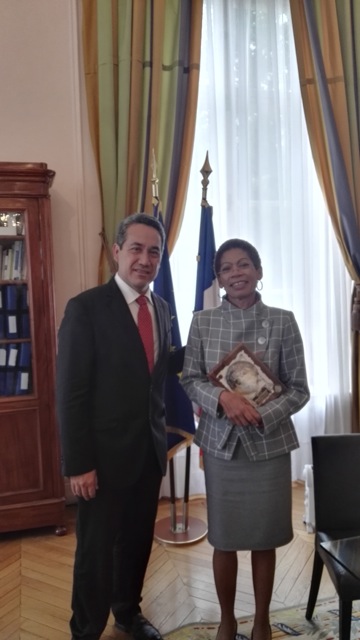 Marcel Tuihani reçu par le président du Sénat et la ministre des Outre-mer