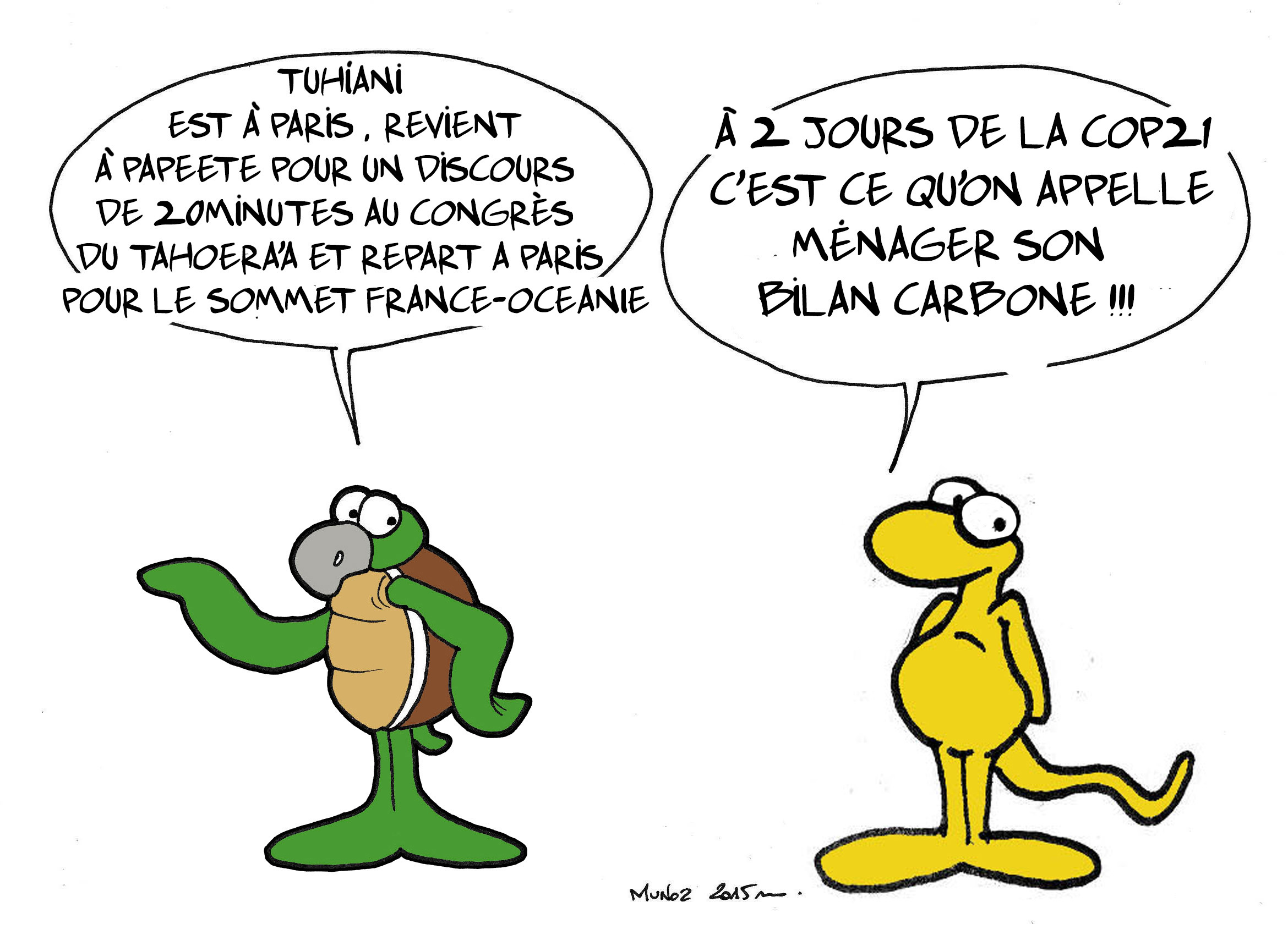 "Tuihani à la COP 21" par Munoz