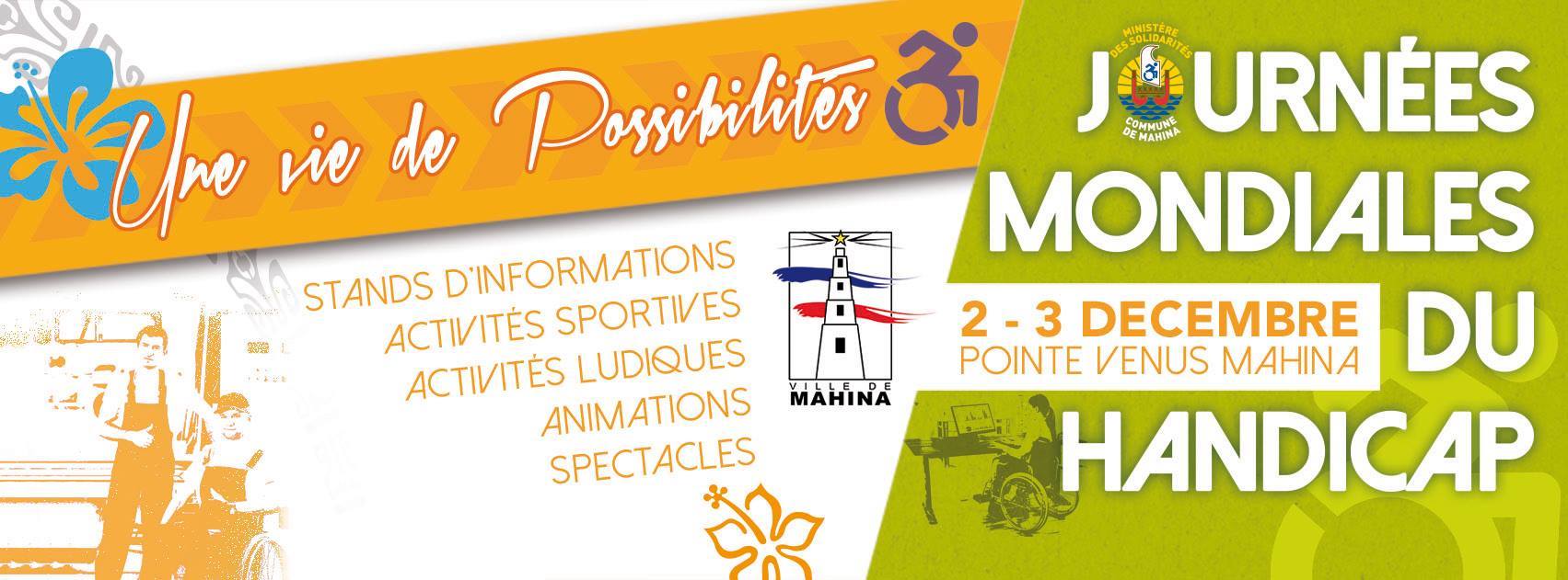 Mahina : Plusieurs activités seront organisées à la Pointe Vénus pour les journées mondiales du Handicap
