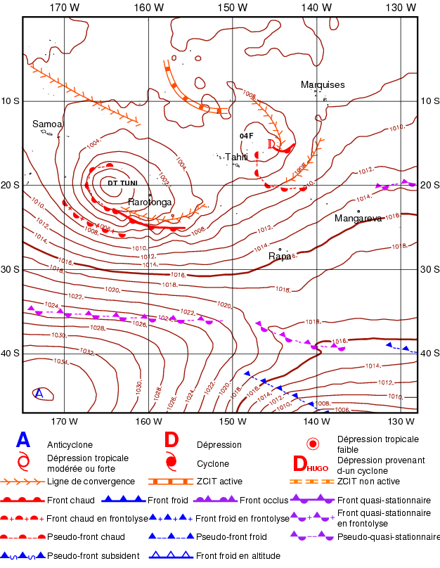La dépression 04F "se dirige lentement vers les Tuamotu"