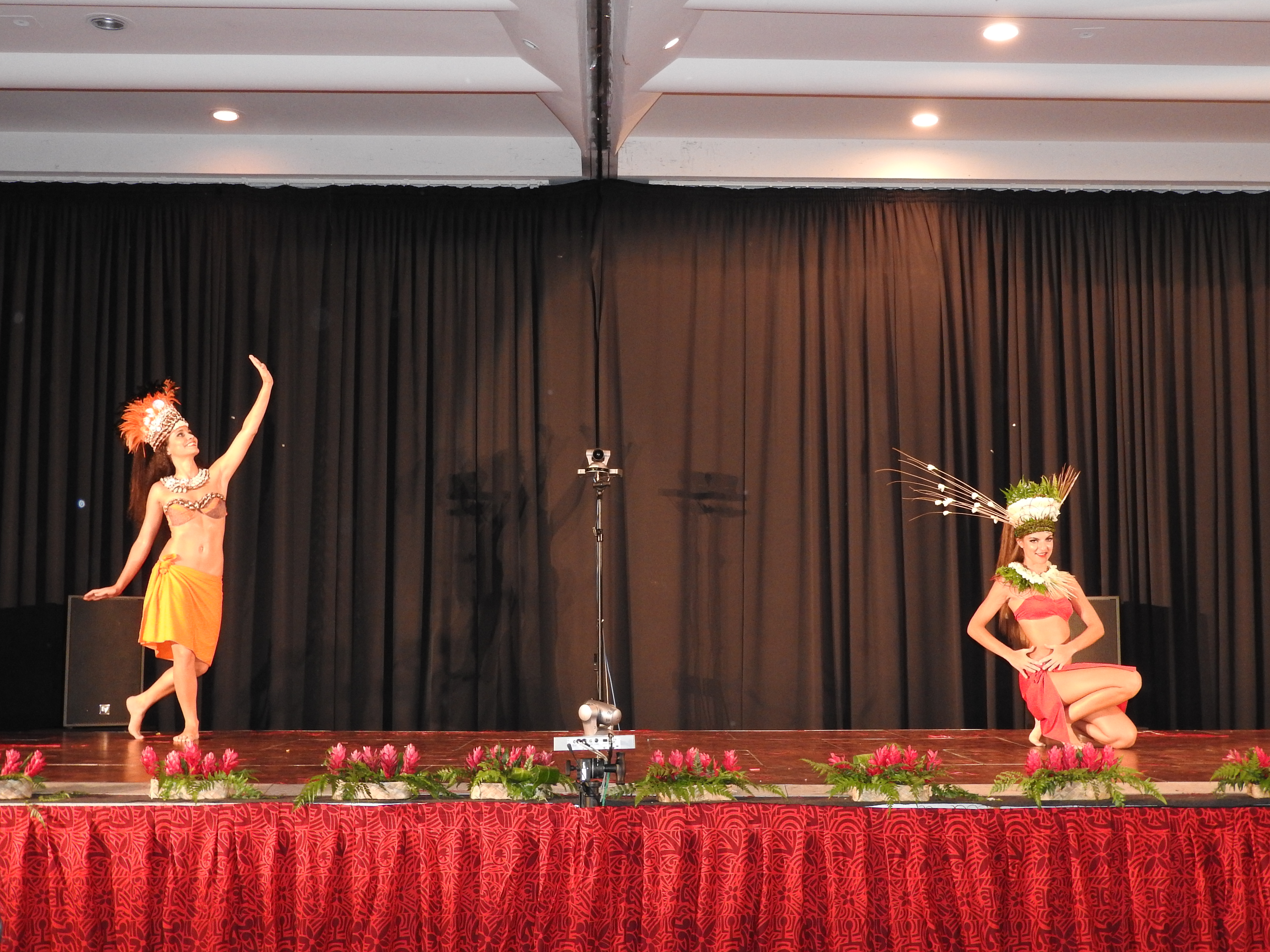 Les vahine polynésiennes ont offert de superbes prestations.