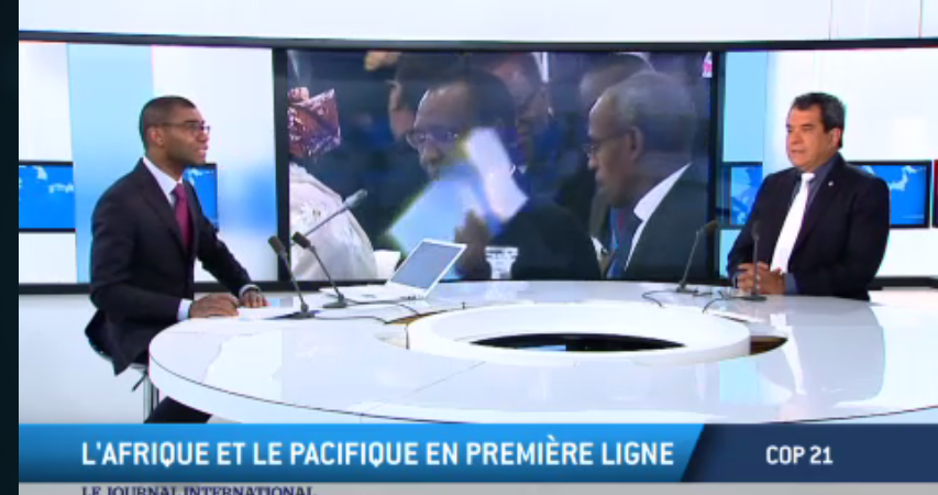 COP 21- Edouard Fritch invité du Journal International sur TV5