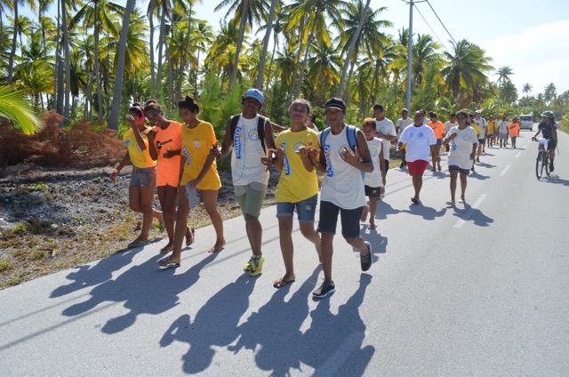 Tous les ans, l'AS du collège de Makemo organise cet évènement pour sensibiliser les élèves à la pratique du sport