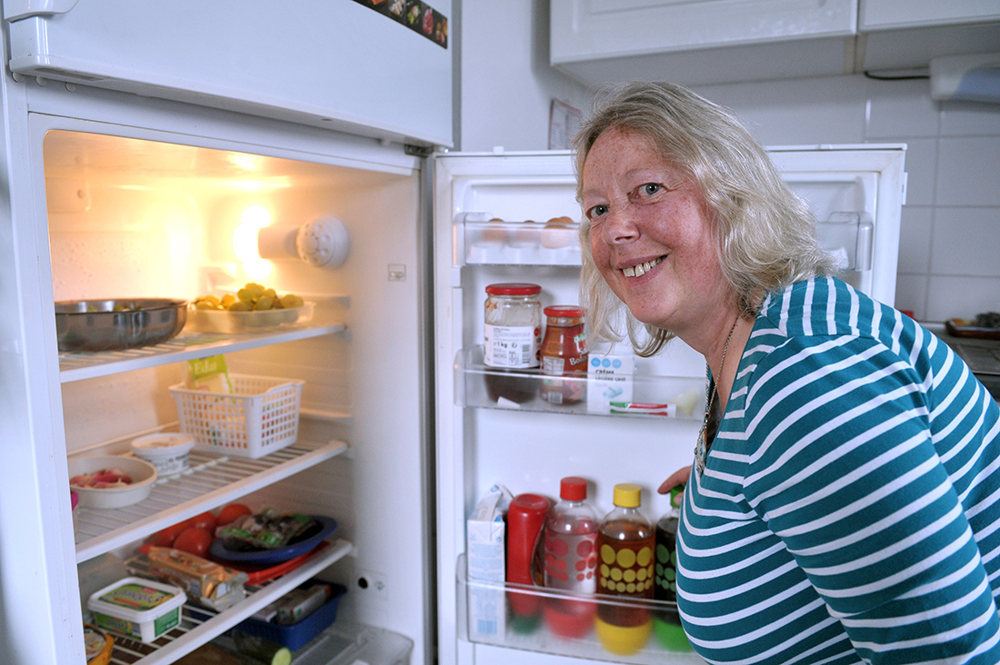 Andrée Nieuwjaer, dont la famille fait partie des 101 foyers ayant relevé le défi "Zéro déchet".
