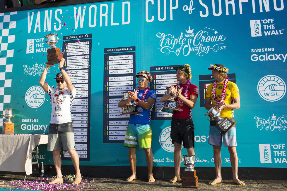 Il y a de nombreuses compétitons WQS très bien cotées à Hawaii, comme la Vans World CUp remportée dernièrement par Mick Fanning