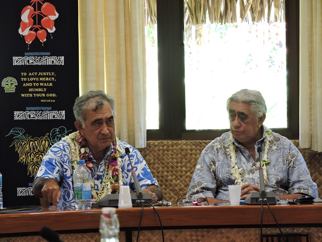 Une passe d'armes a eu lieu ce mardi matin lors du conseil municipal entre Oscar Temaru, Gérard Mai et Laurent Tarahu.