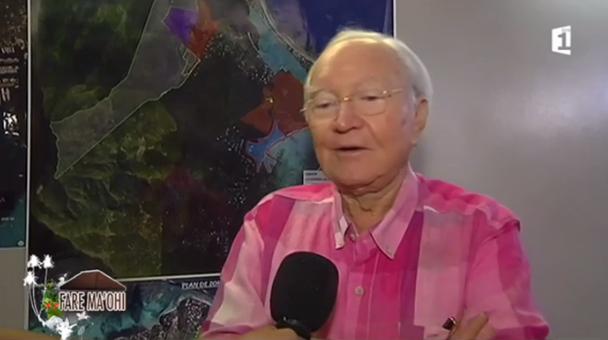 Gaston Flosse, jeudi dans l'émission Fare Maohi sur Polynésie 1ere.
