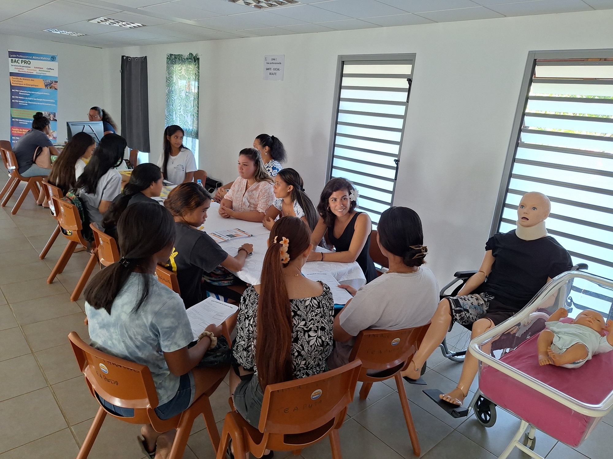 Diverses filières générales, professionnelles et technologiques étaient représentées (Crédit : Anne-Charlotte Lehartel).