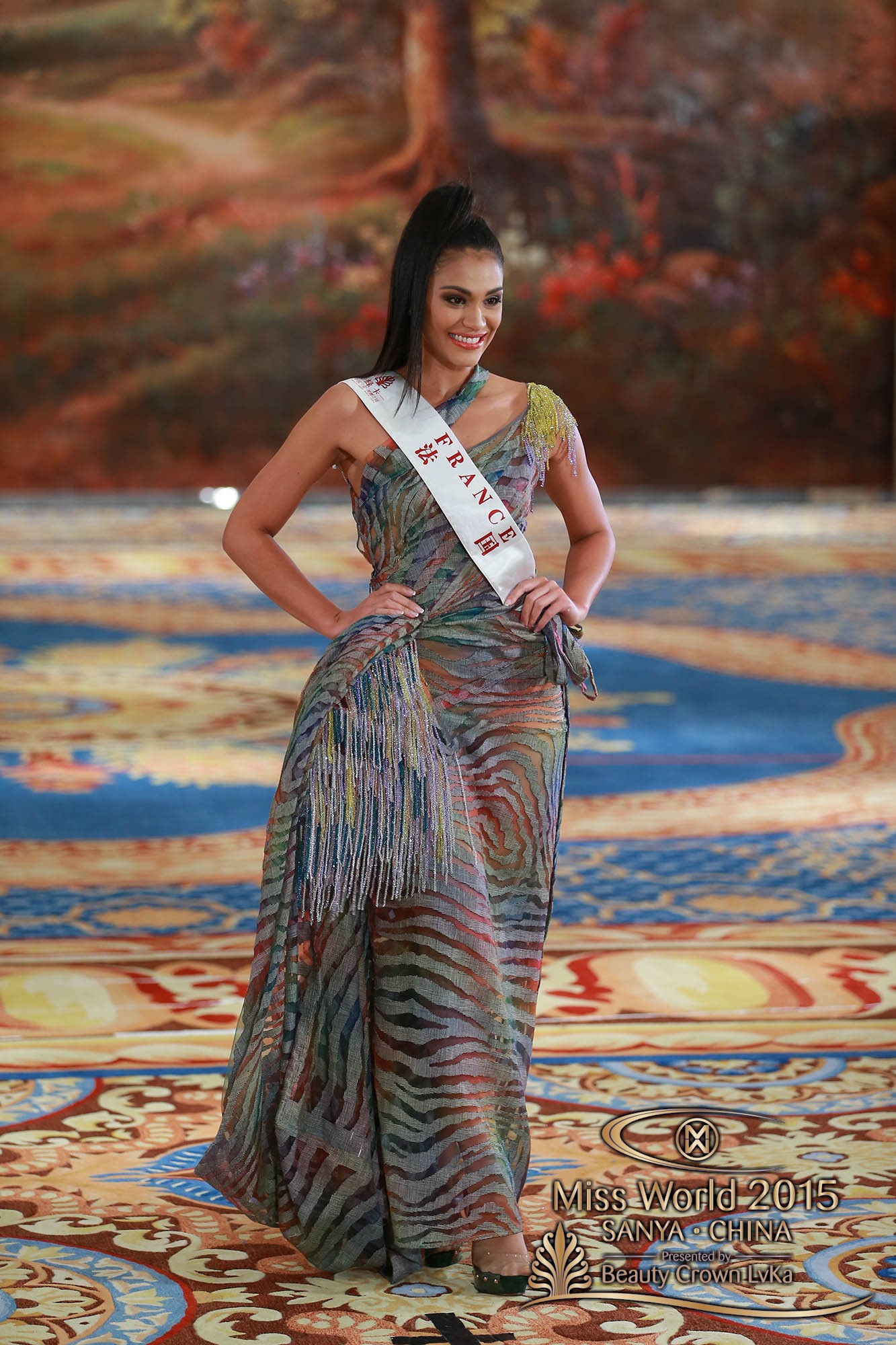 Les cinq épreuves disputées par les 117 candidates sont les suivantes: Beauté pour une Cause, Multimédia, Sports, Talent et Top Model.