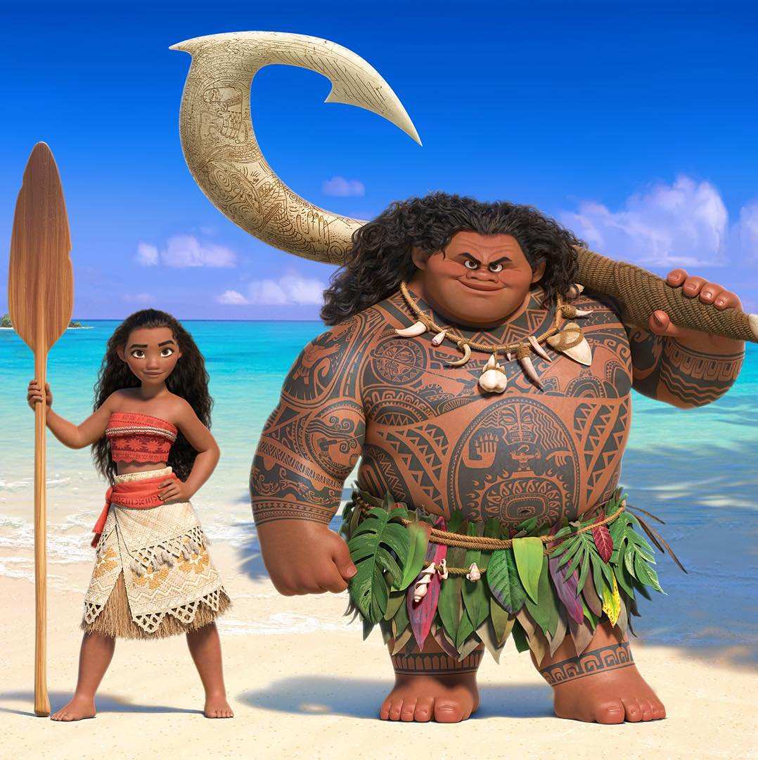 Moana and semi-god Maui