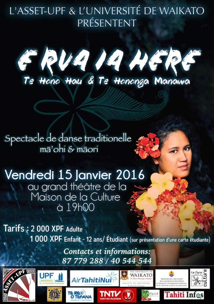 "E rua ia here" : un spectacle traditionnel qui rassemble les étudiants ma'ohi et maori