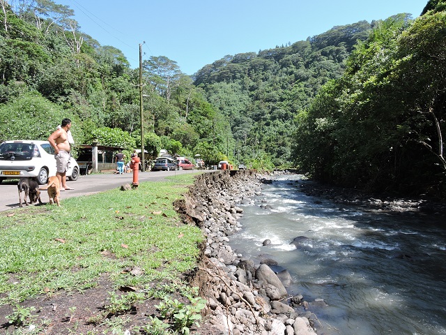 La vallée de Ahonu avait été très touchée par les fortes pluies le 12 décembre dernier.
