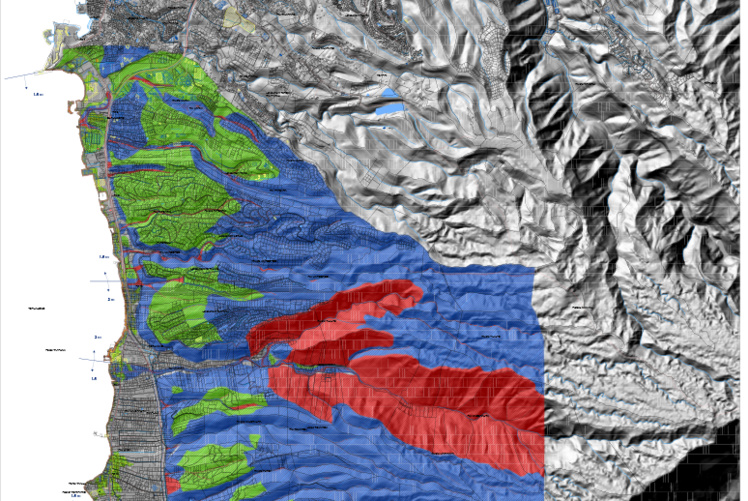 Le plan de prévention des risques naturels a pour but de prévenir les risques d'inondations, de mouvements de terrain, des effets des cyclones (vents et houles) et des tsunamis.