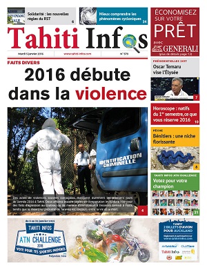 TAHITI INFOS N°570 du 5 janvier 2016
