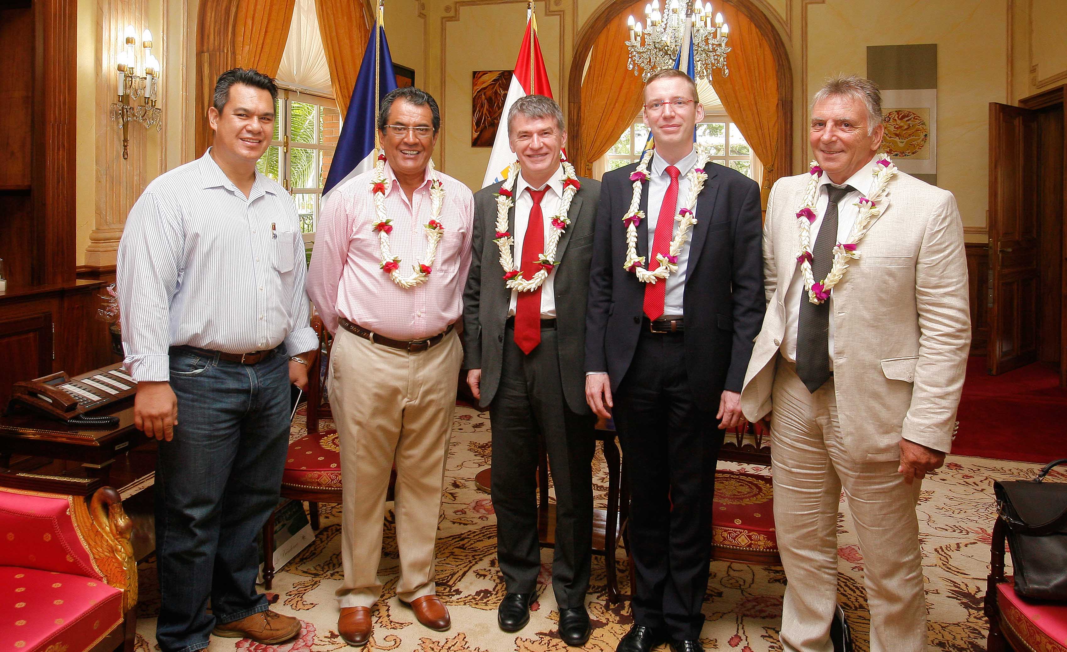 Le Président Edouard Fritch reçoit le député Philippe Folliot