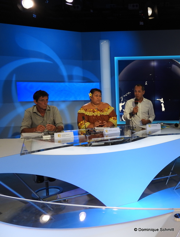 Christophe Marquand, Noella Tau et Jean-Philippe Pascal.