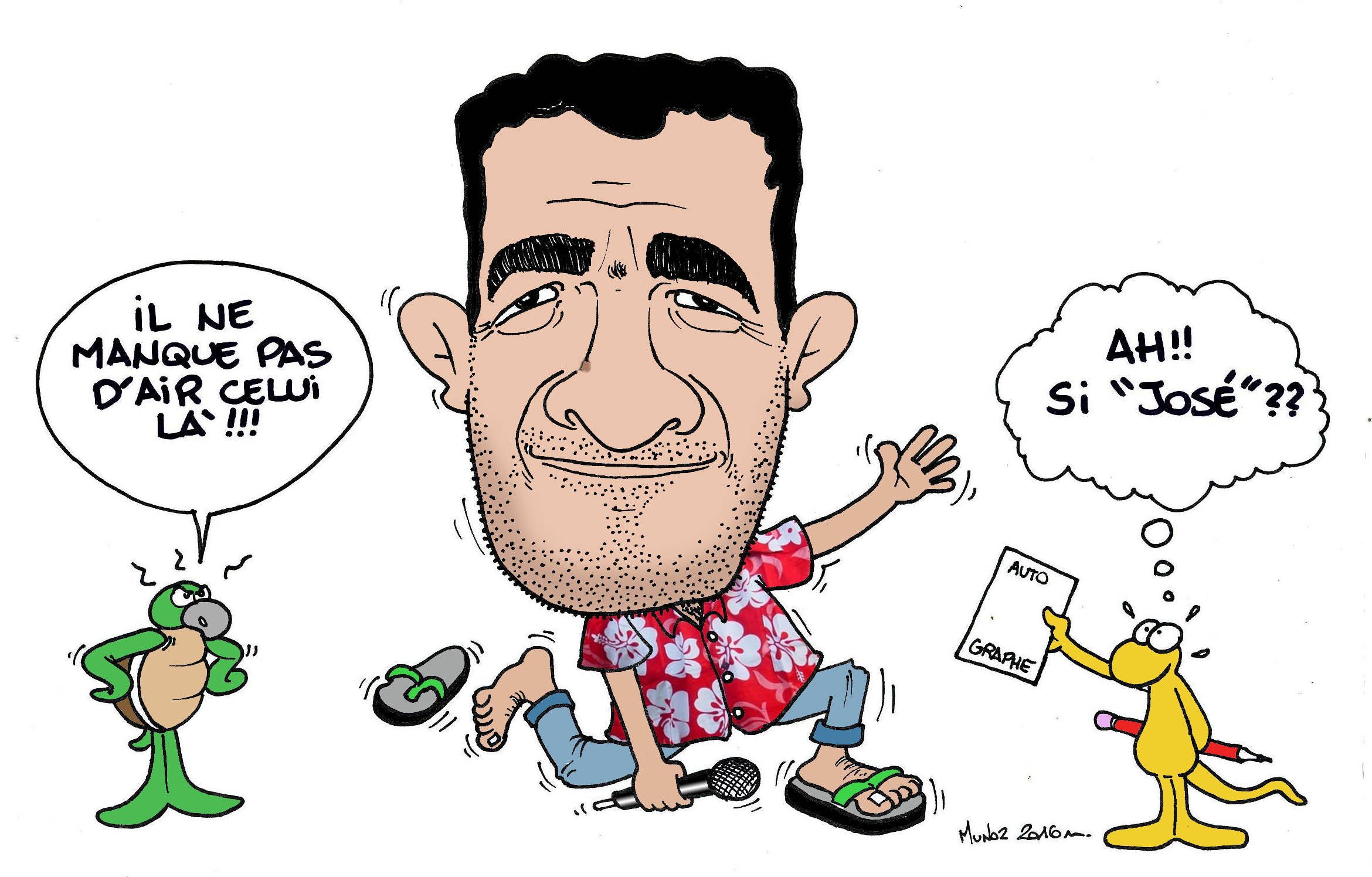 "José ne manque pas d'air" par Munoz