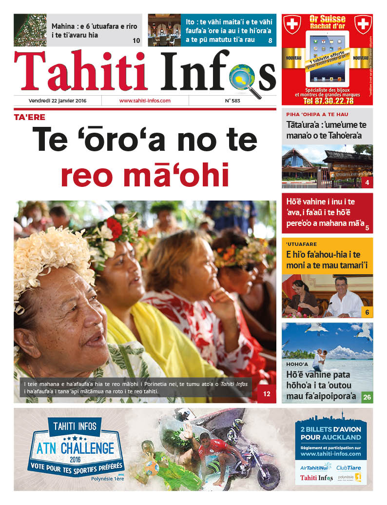 Journée des langues polynésiennes: Tahiti Infos fait sa UNE en tahitien