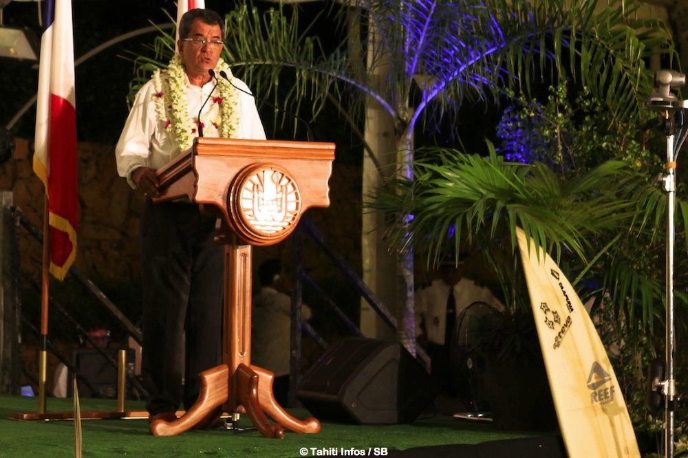 Le Président du Pays a tenu à féliciter les surfeurs présents