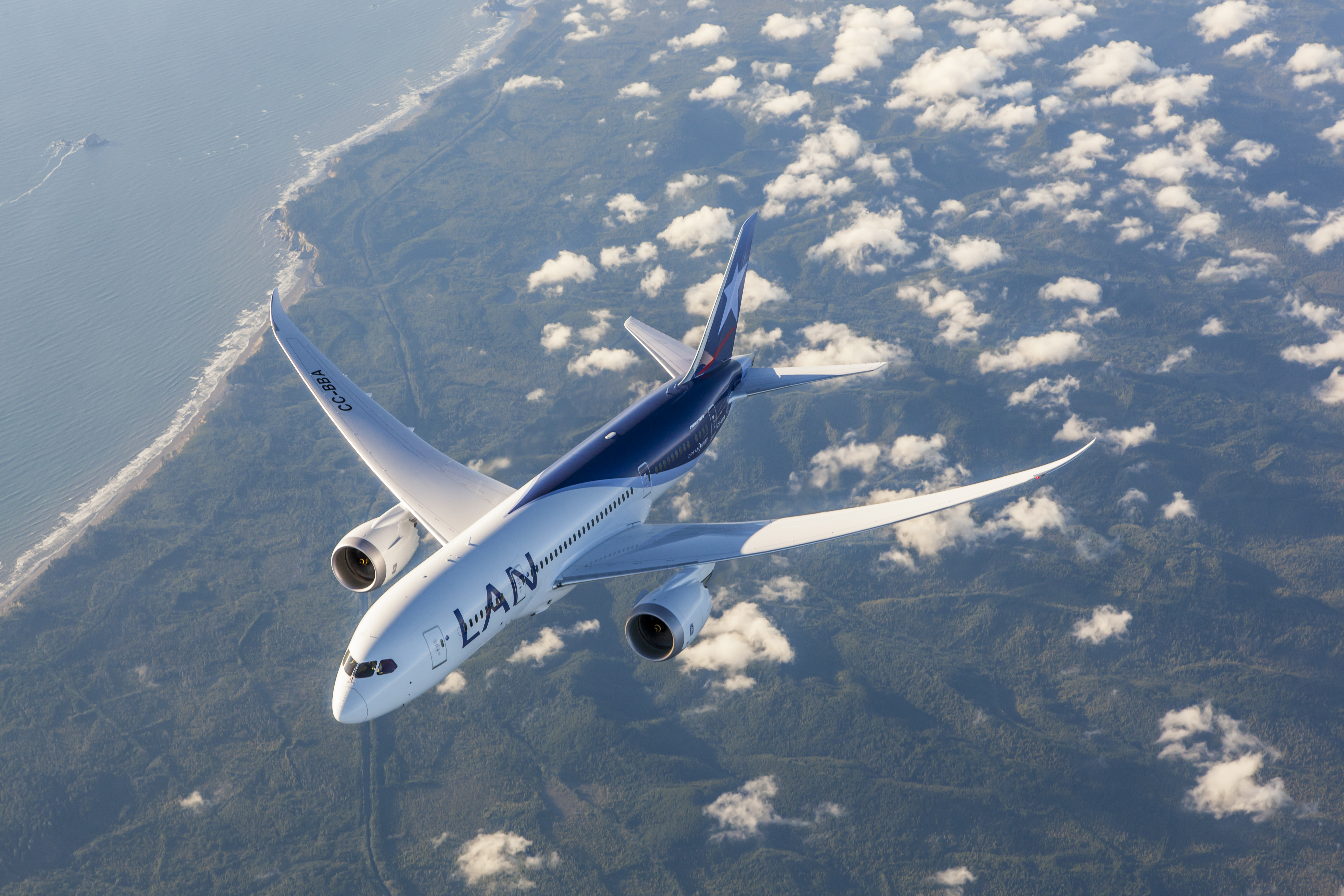 Le Dreamliner 787-9 de Lan Chile à Papeete