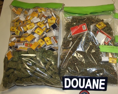 Au total un peu plus de 8 kilos d'herbe de cannabis ont été saisis. (Archives)