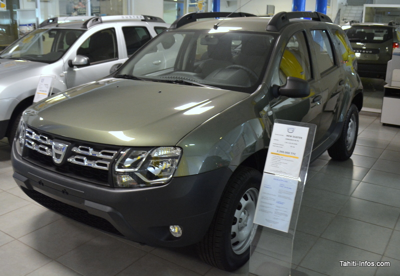 Le Duster a la côte. Avec plus de 250 exemplaires vendus en 2015, il devient le véhicule préféré des Polynésiens et double le Hilux.