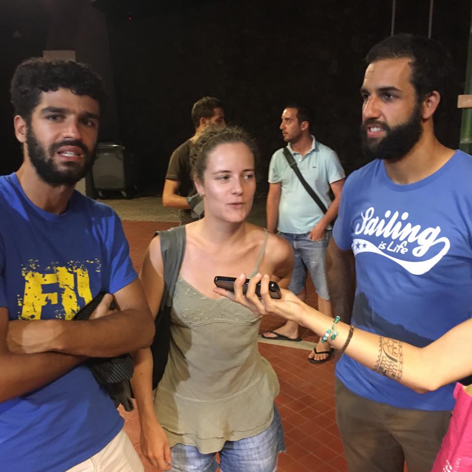 John et Pierrot, avec une amie