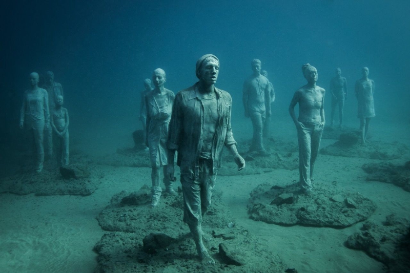 Début à Lanzarote de l'immersion des sculptures du premier musée sous-marin d'Europe