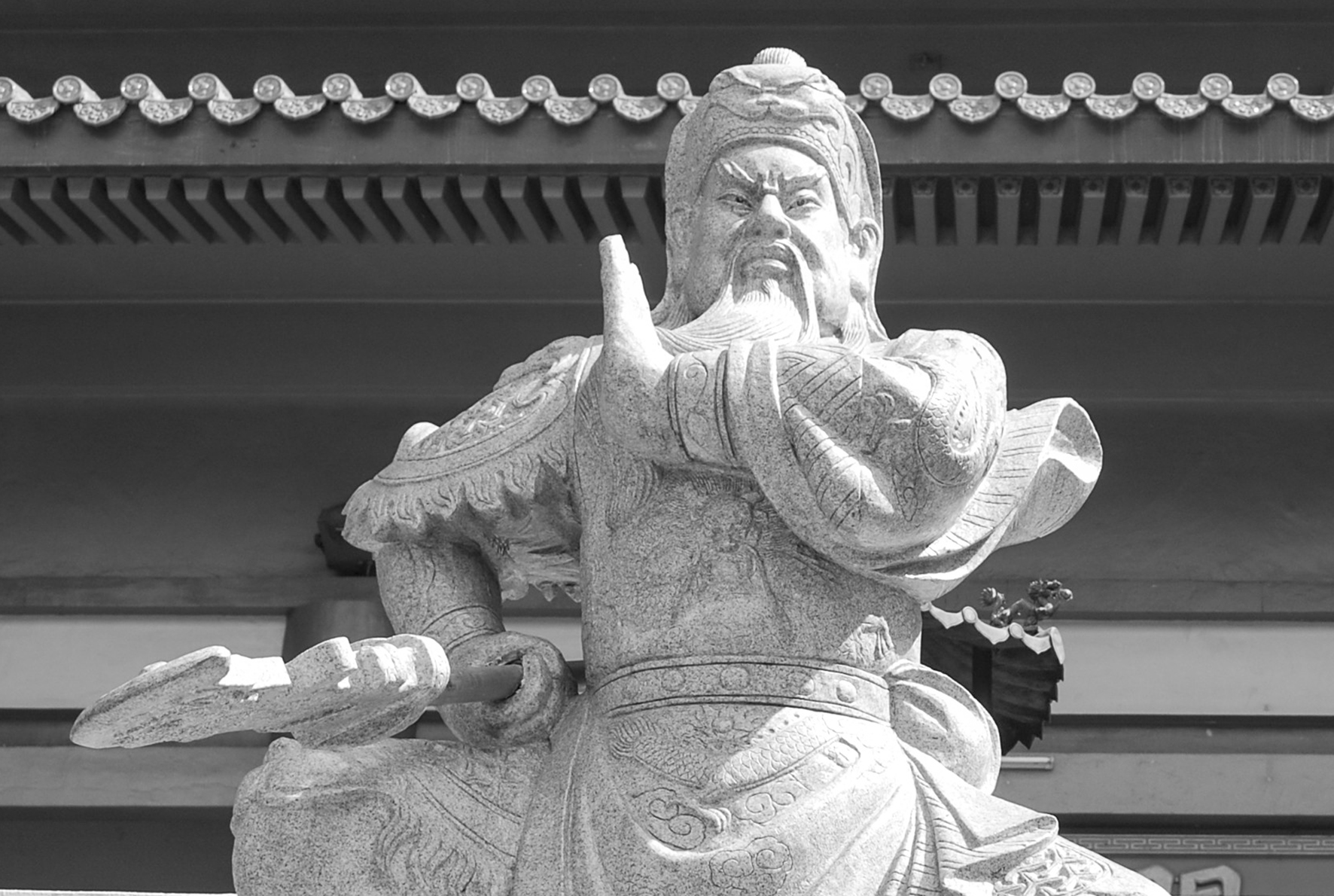 La statue de Kanti, le dieu de la guerre. Photo Olivier Babin