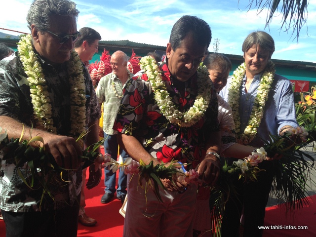 Le salon du tourisme a été inauguré par le Président du Pays, Edouard Fritch
