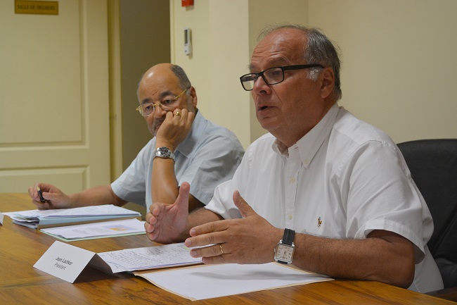 De gauche à droite, René Maccury, premier conseil et Jean Lachkar, président de la Chambre territoriale des comptes.