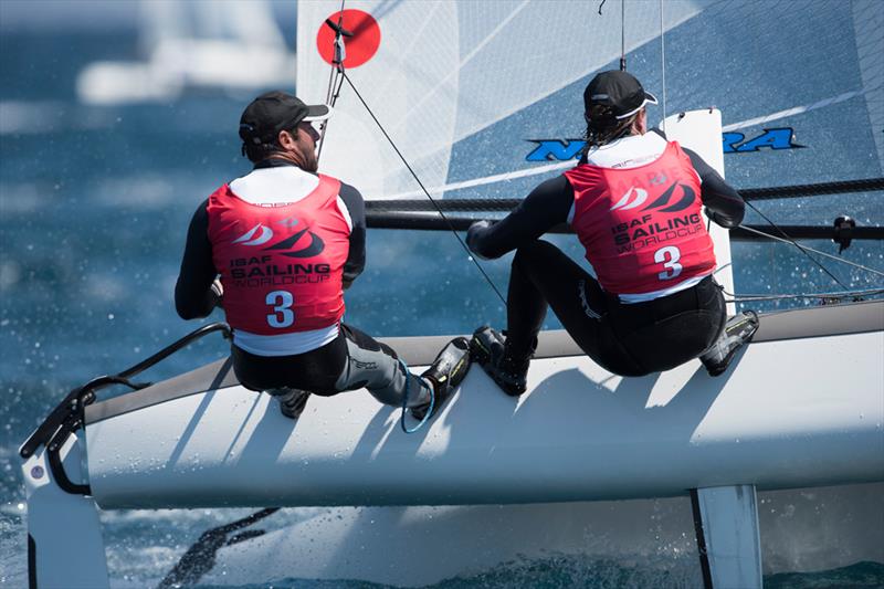 Voile olympique: 4e titre mondial pour Billy Besson/Marie Riou en Nacra 17