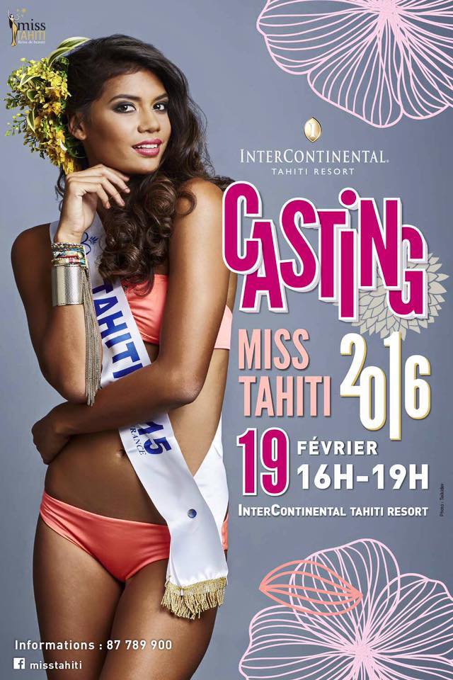 Vahine du fenua, ne manquez pas le rendez-vous, il s'agit d'un casting unique.