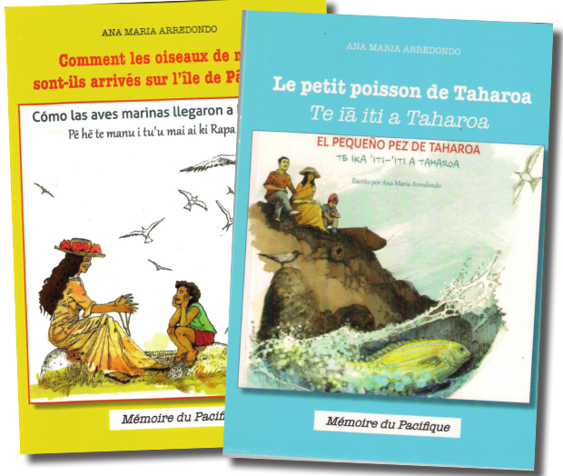 Cybèle Raybaud a assuré la traduction de l'espagnol en français. La traduction du français en reo maohi a été réalisée par Astrid Drollet professeur retraitée