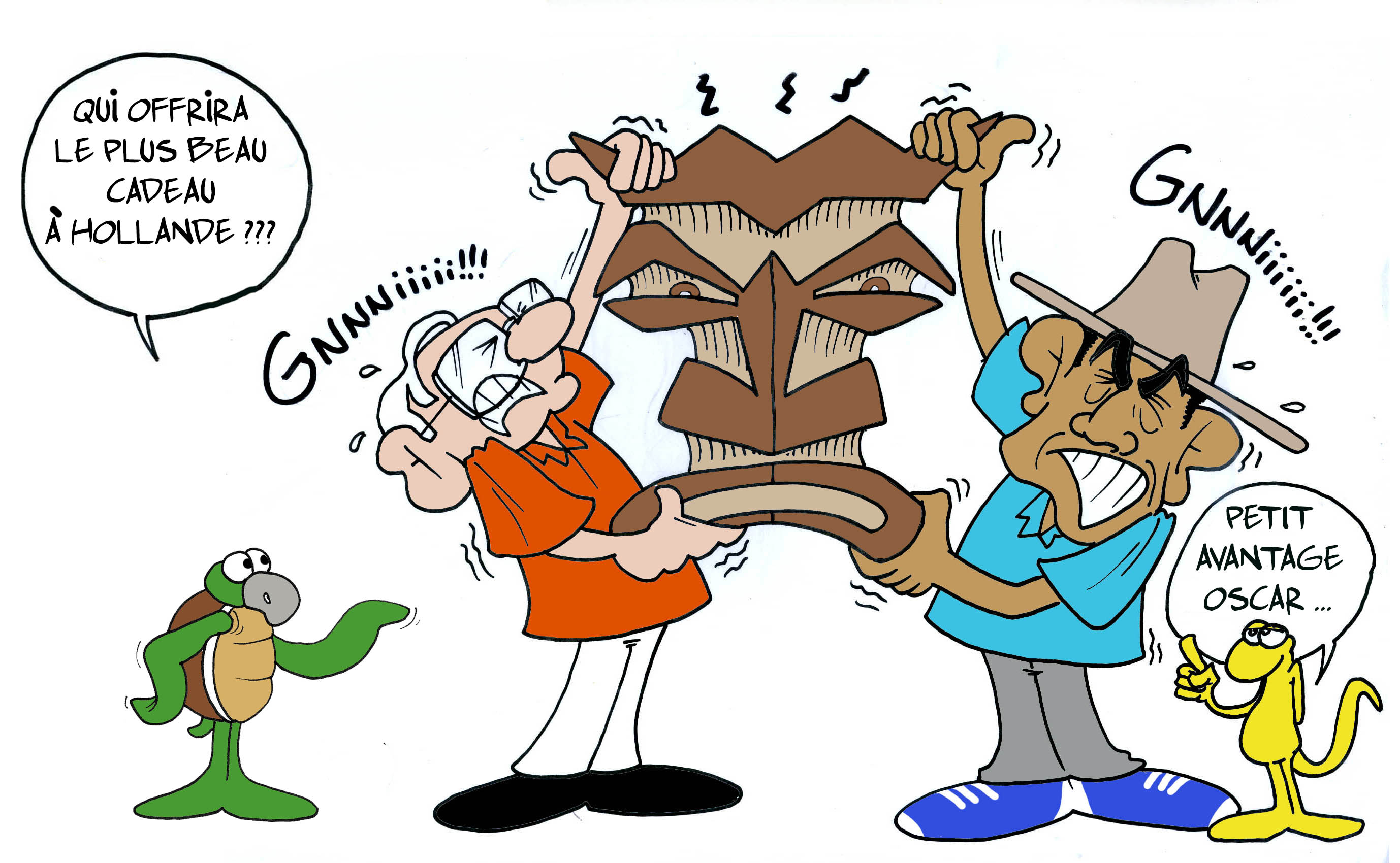 "Un cadeau pour Hollande" par Munoz