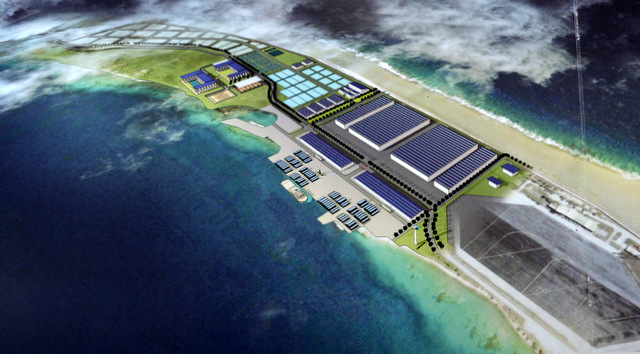 Le projet aquacole prévoit la construction de 40 000 m2 de bâtiments au sol et 10 000 m2 en étage pour édifier une écloserie, un laboratoire, des unités de congélation, de stockage, de transformation et de conditionnement du poisson avant son exportation, mais aussi des locaux administratifs et des logements pour les cadres.