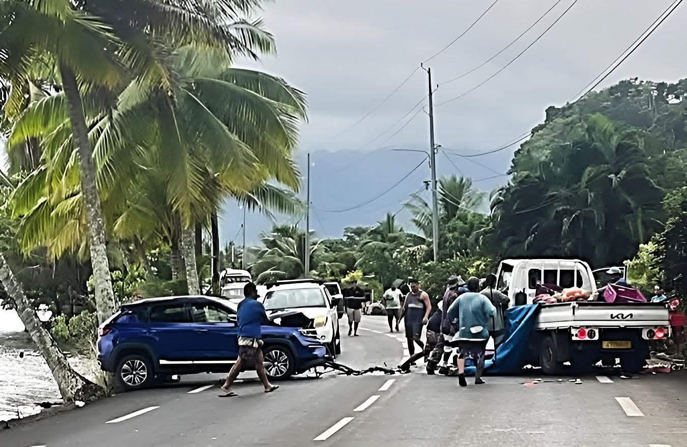 Crédit : Facebook/Info route Tahiti.