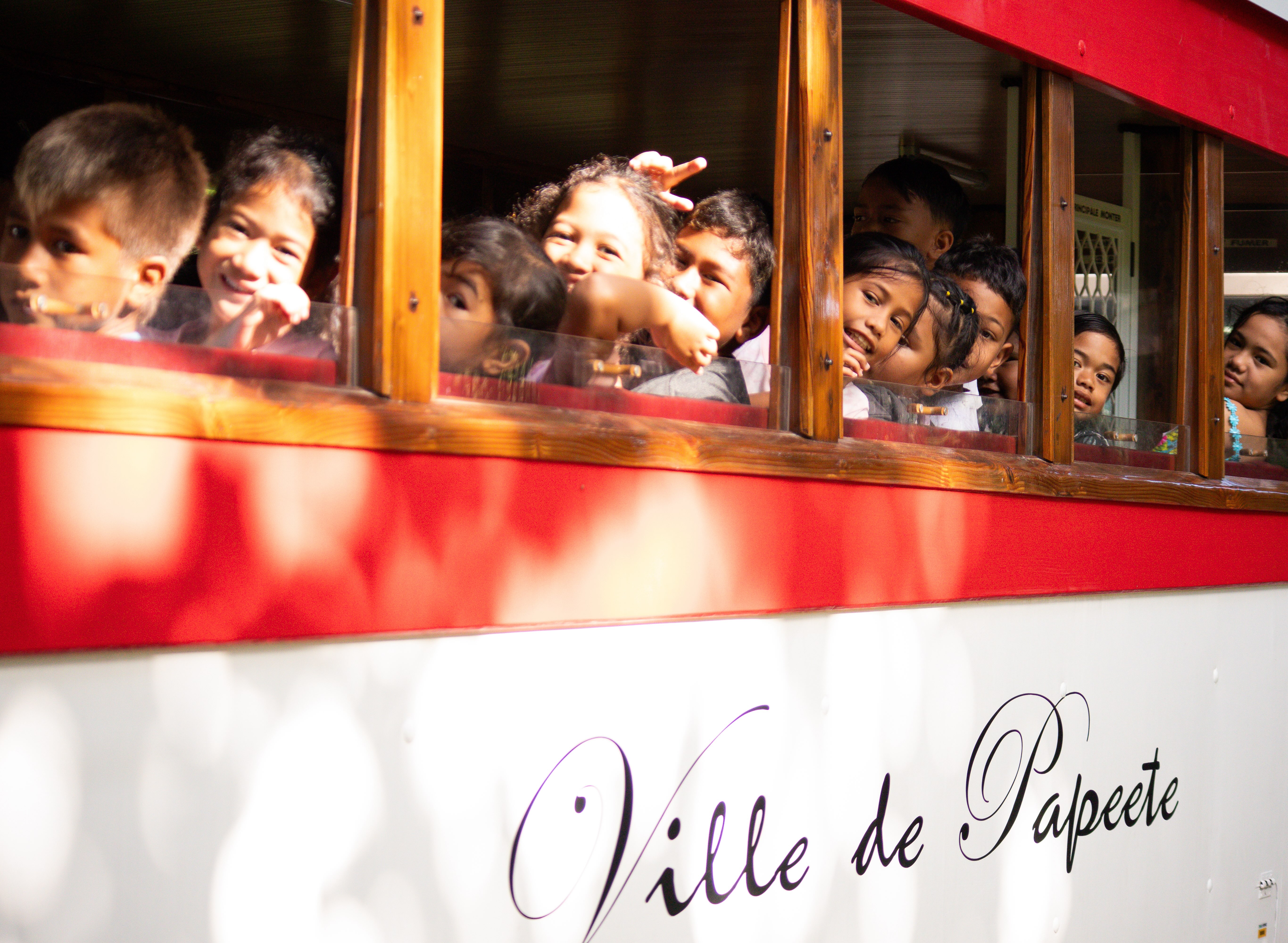 Les enfants étaient ravis à l’idée de passer une journée rien qu’à eux.
