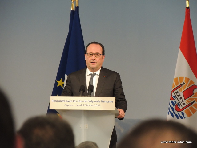 Te mau tāmatamatara'a 'ātōmī, tumu parau rahi i roto i te 'ōrerora'a a François Hollande