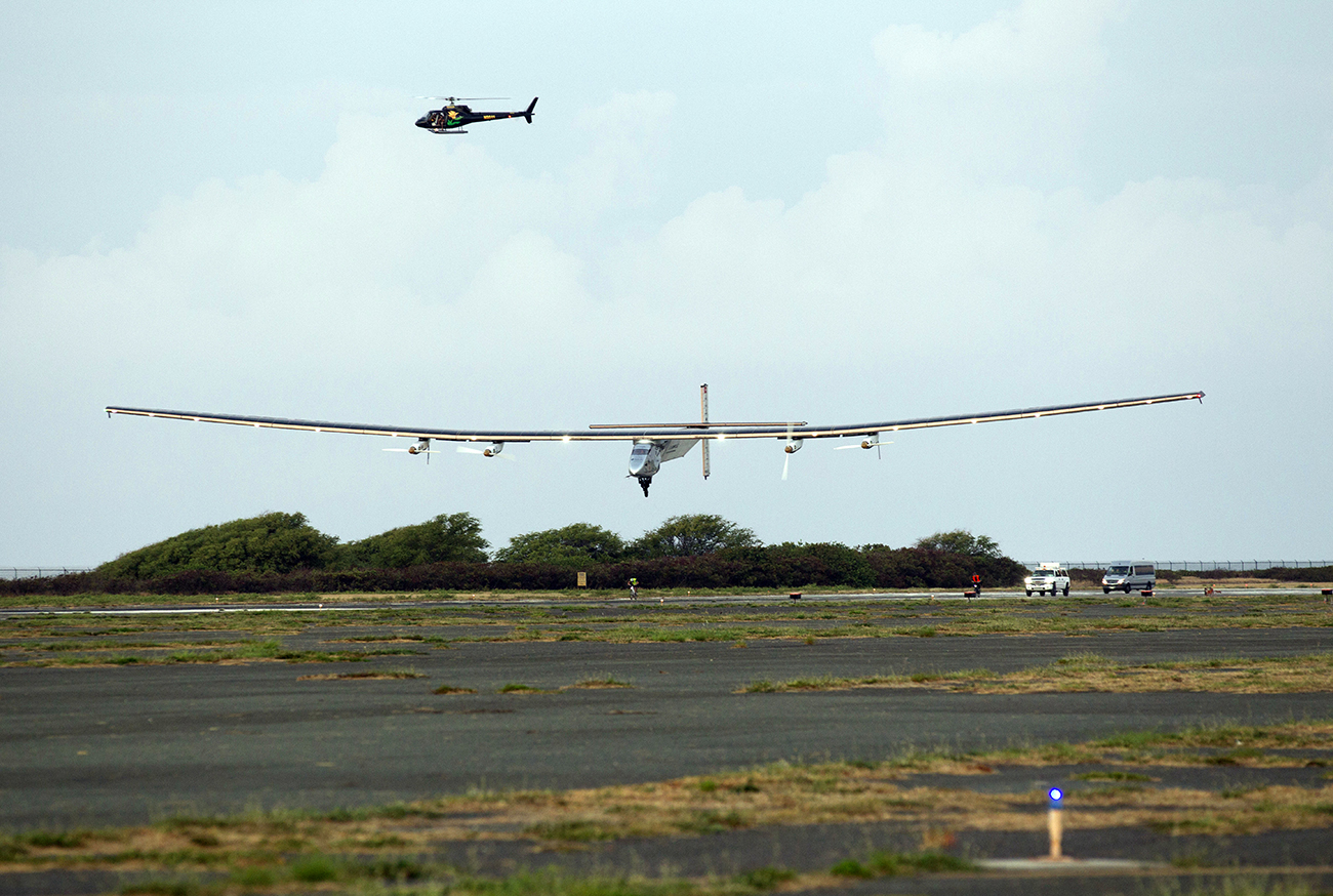 Premier vol d'essai réussi pour Solar Impulse à Hawaï