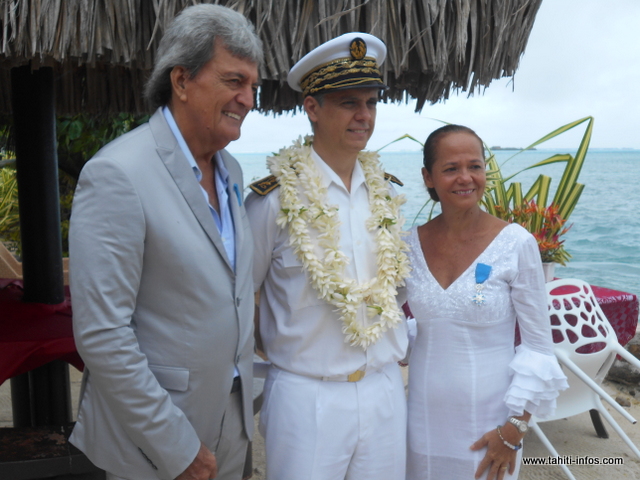 Moorea : Gabilou et Moeata ont reçu la médaille de l'ordre national du Mérite hier