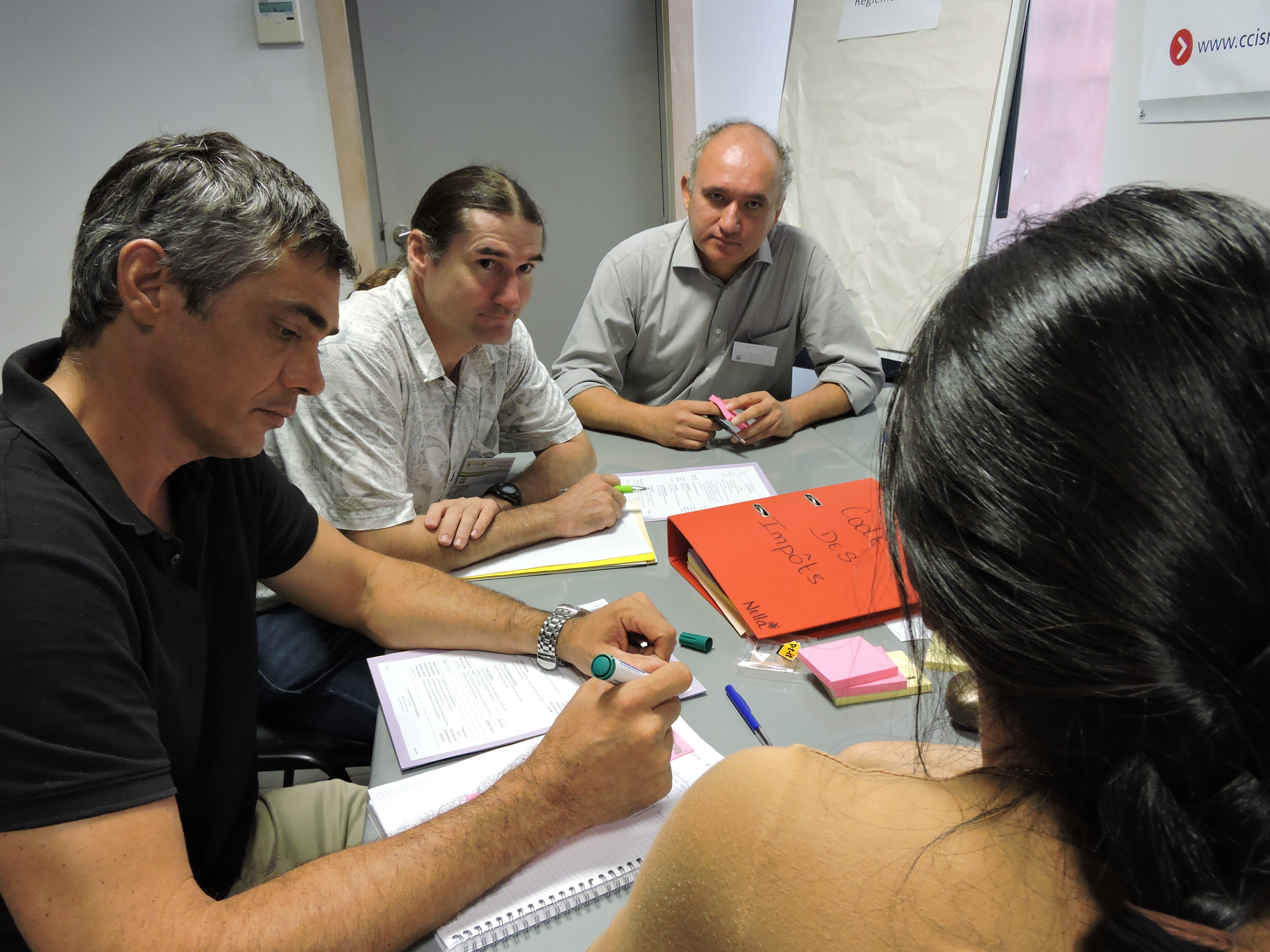 Mardi matin, les représentants des huit sociétés adhérant au club des entreprises polynésiennes éco-responsables ont planché sur la règlementation, le marketing, le développement durable et la formation.
