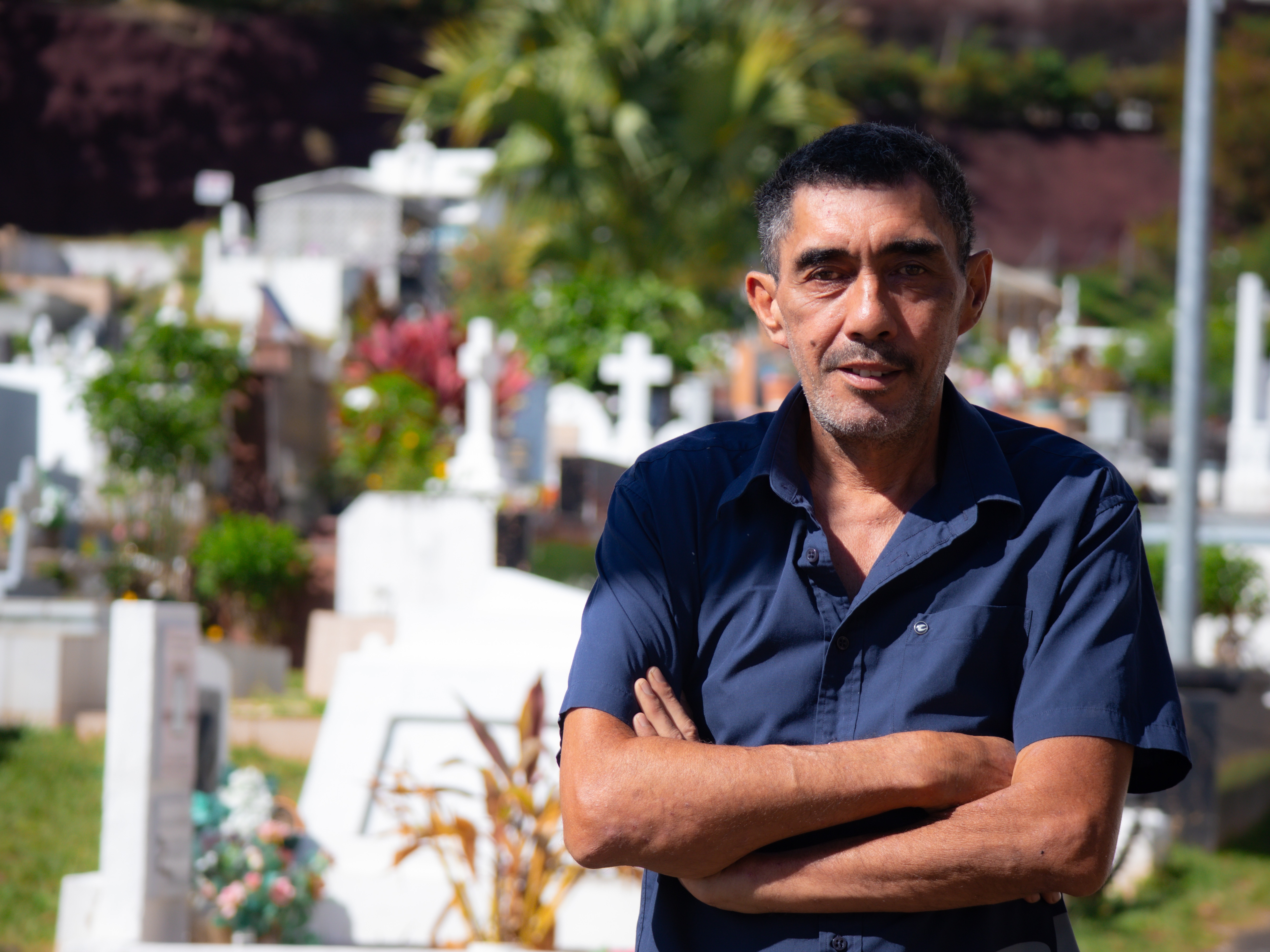 Alexandre Bernière travaille dans le domaine funéraire depuis toujours. Cela fait plus de 15 ans qu'il est à la tête du cimetière de Papeete.