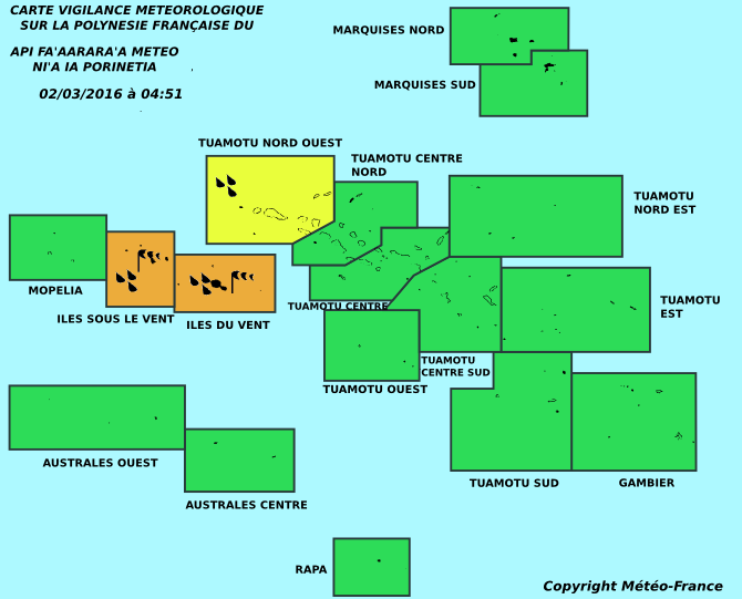 Grosses précipitations et rafales,  la Société repasse à l'orange (MER 4h50)