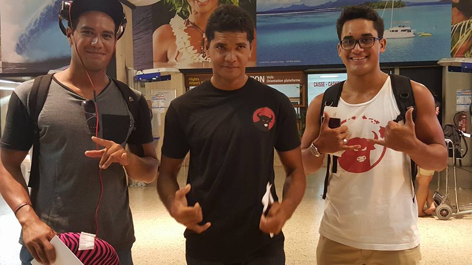 Angelo Faraire, David Tuarau et Fred Temorere font partie des meilleurs bodyboardeurs locaux