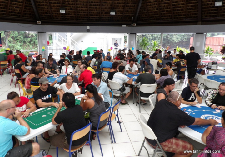 Le 12 décembre dernier lors du tournoi organisé par Tahiti Poker Tour en faveur du Téléthon 2015 à la mairie de Punaauia.