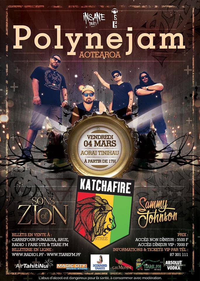 "Reggae party" exceptionnelle ce vendredi soir avec des groupes néo-zélandais