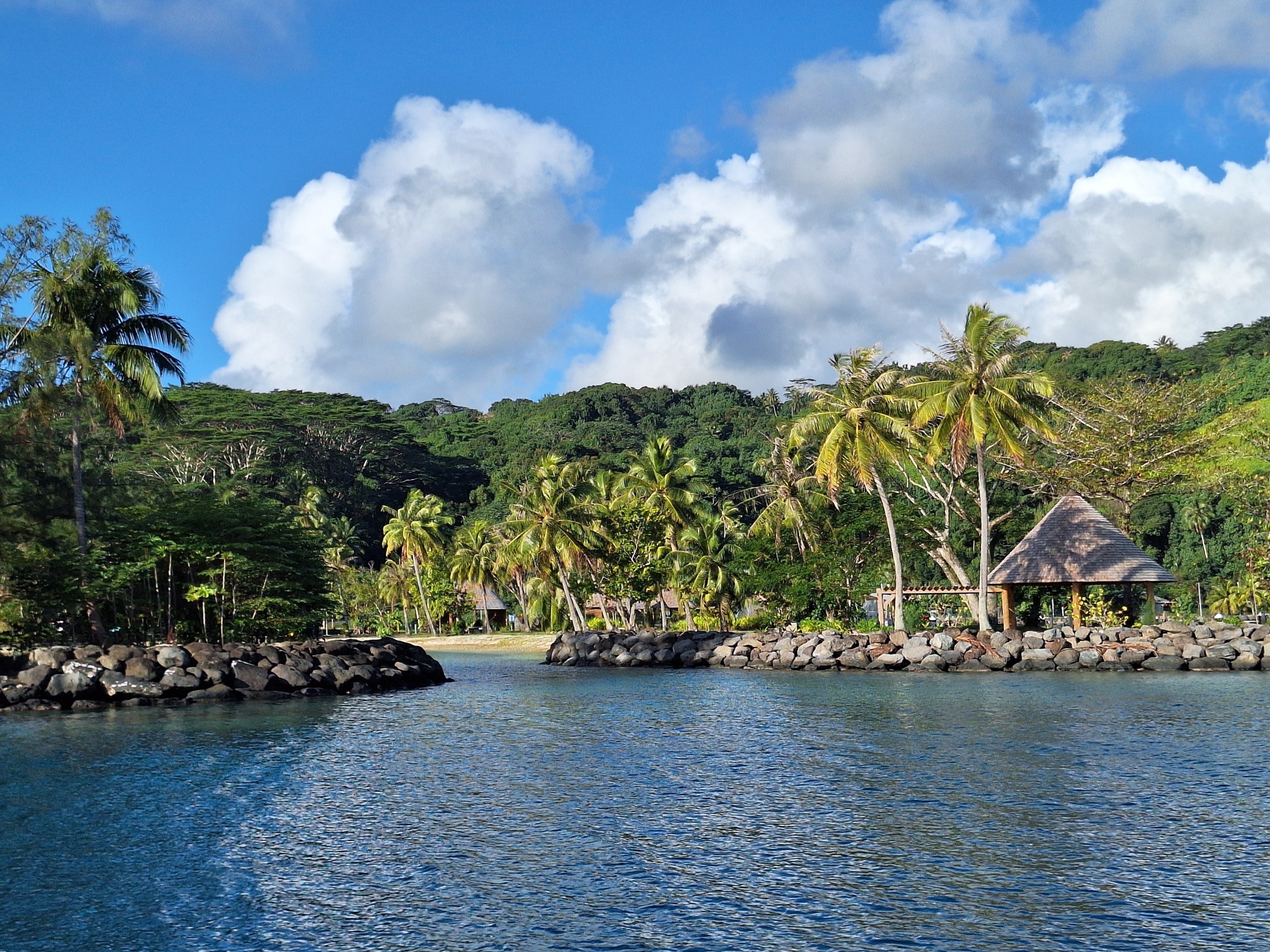 Réaménagé par le Pays, le parc de la pointe Riri est fermé depuis mars 2023 (Crédit : Anne-Charlotte Lehartel).